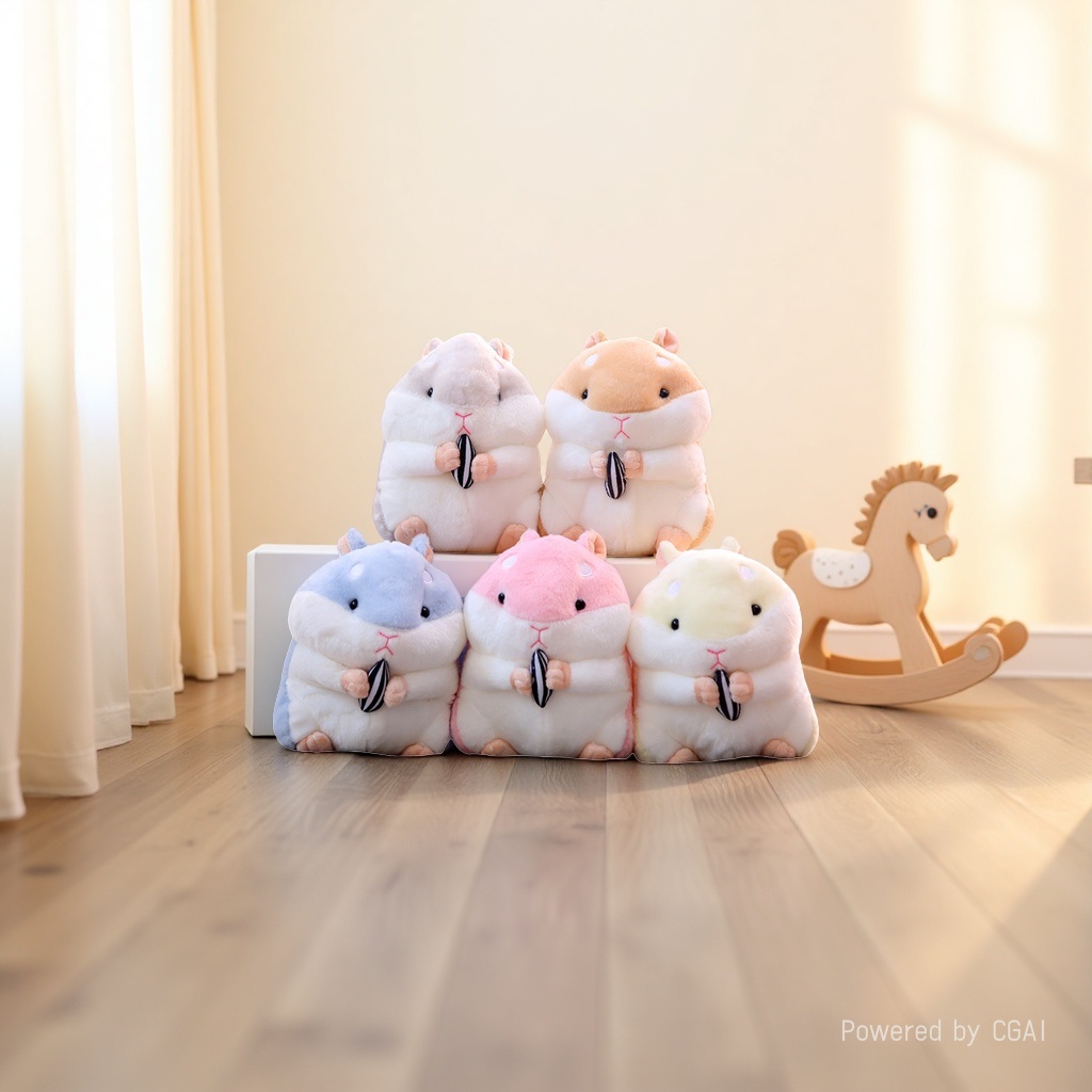 Cute and adorable melon seed hamster plush toy doll, children's soothing doll, girlfriend birthday and Valentine's Day gift Application Scenario