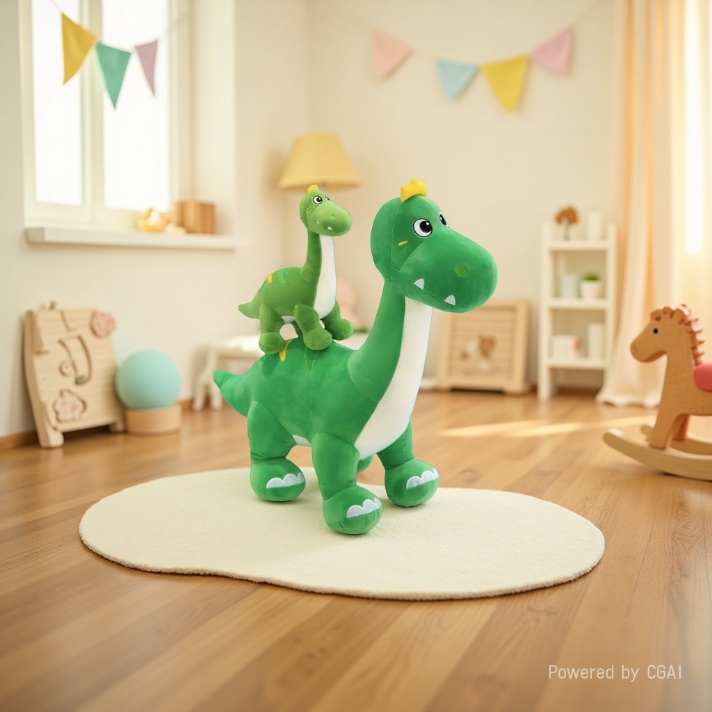 Dinosaur plush toys, simulated animal Brachiosaurus dolls, children's birthday gifts, sleeping comfort dolls Specification image