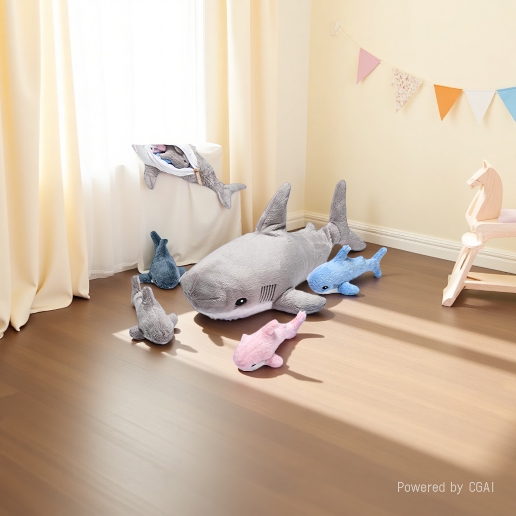 Tiburón almohada amazon peluche ahwoo hug sleep dolls regalo para niños al por mayor Specification image