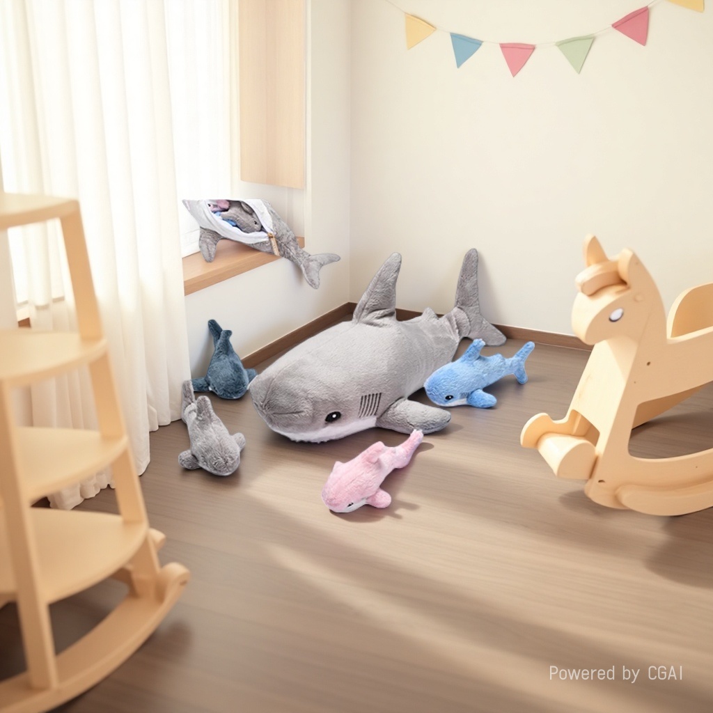 Tiburón almohada amazon peluche ahwoo hug sleep dolls regalo para niños al por mayor details Picture
