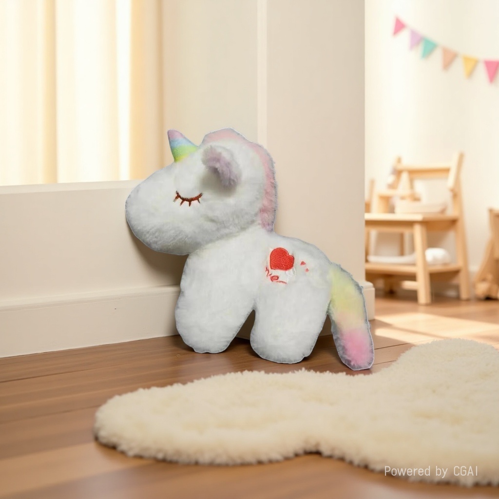 Peluche rainbow pony dolls zodiac horse ragdoll company anual gift Application Scenario