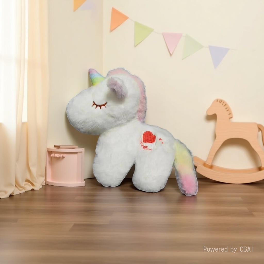Peluche rainbow pony dolls zodiac horse ragdoll company anual gift Specification image