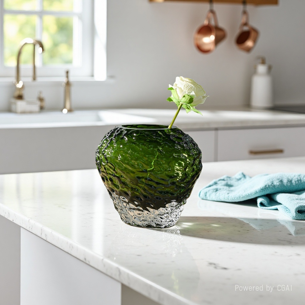 Nordic minimalist original color tree-patterned glass vase, living room dining table, dried flower arrangement, flower vases, home decoration, ins ornaments. 165325916 details Picture