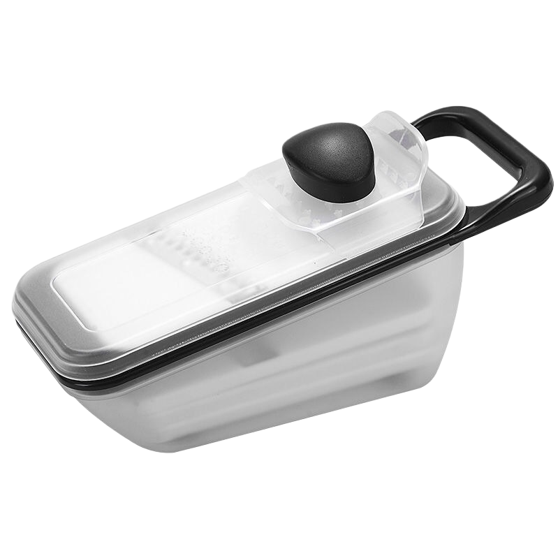 Transparent plastic food storage box, lunch box, bento box, stainless steel compartments lunch box Item Picture
