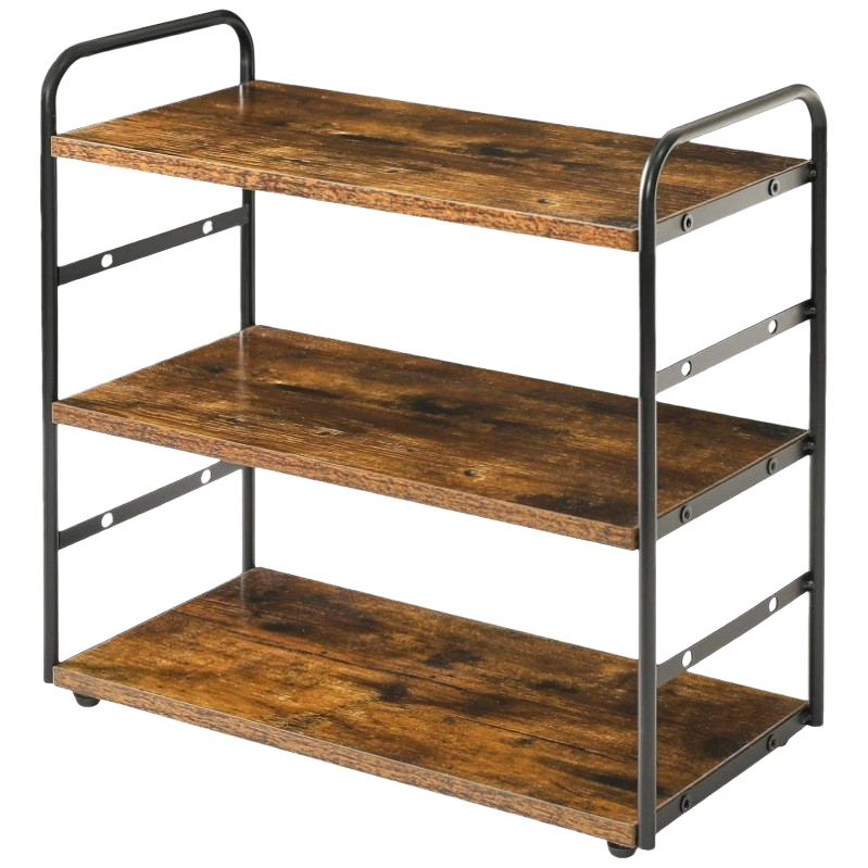 Wooden three-layer and multi-layer storage rack, TV stand, TV hanging rack, storage kitchen wonder, side table Item Picture