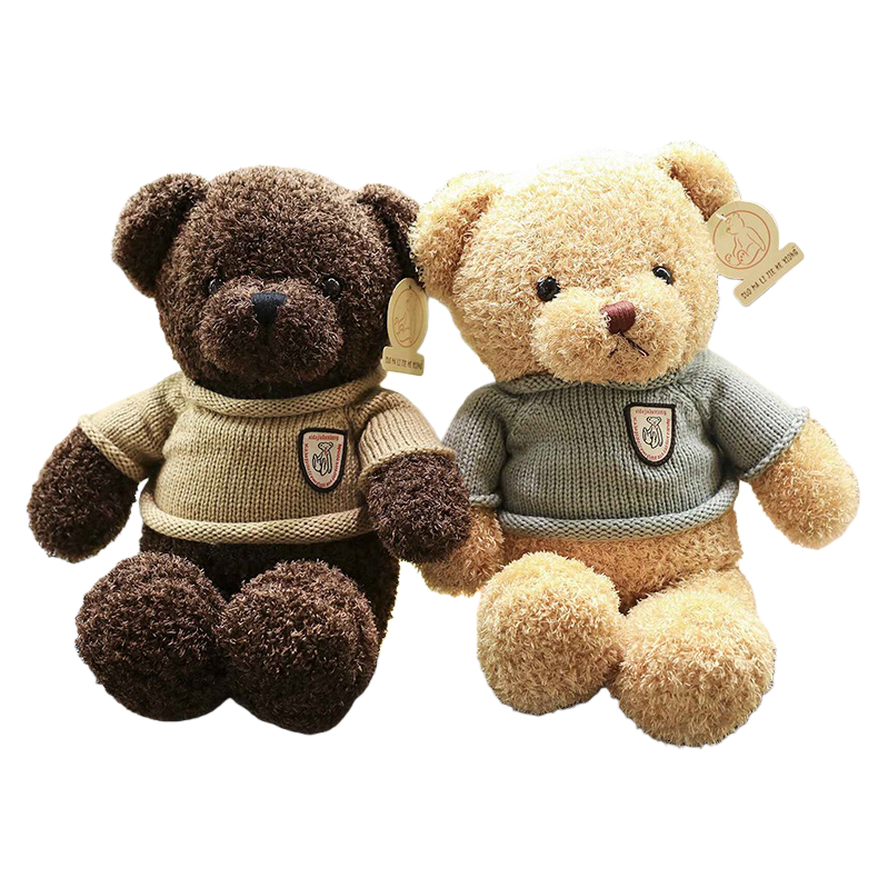 Flower shop cartoon teddy bear dolls, dressed seaweed bear dolls, plush toys, company event gifts Item Picture
