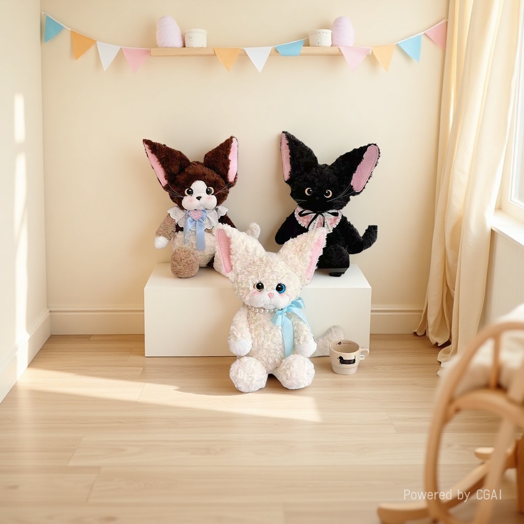 Nuevo devon rolls cat dolls cute cat dolls bonecos chicas peluche gatito regalo de cumpleaños Specification image
