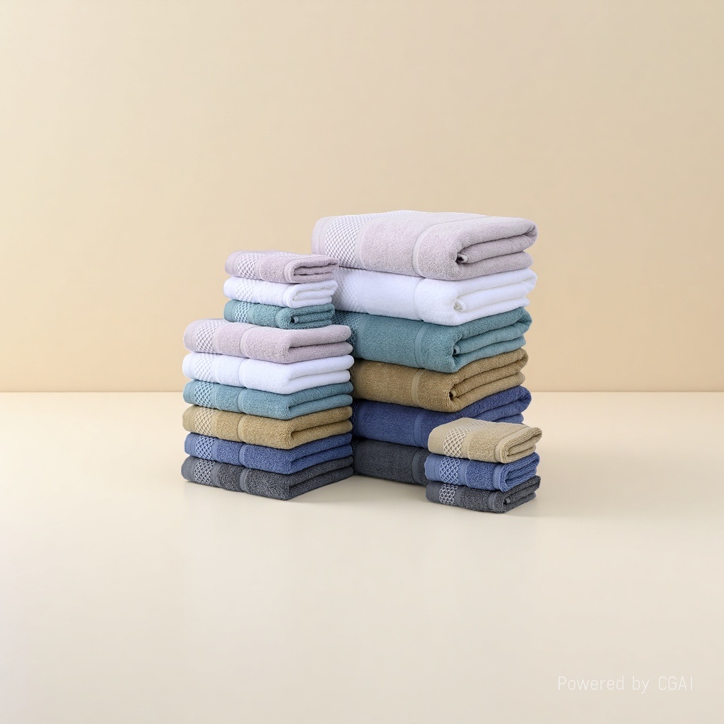 The bath towel is made of all-cotton, soft and absorbent. It is suitable for household bathing and adult face washing. It is made of pure cotton, plain color and thickened details Picture
