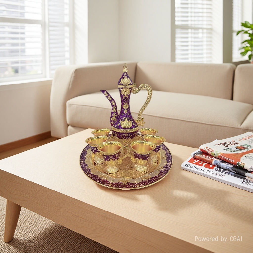 Metal wine set details Picture