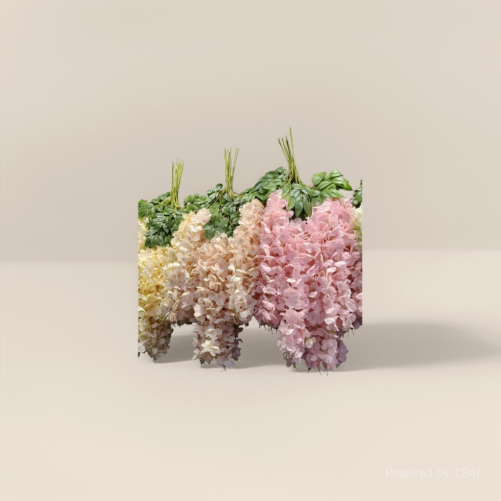 人造花塑料/仿真花/塑料花/莫奈花园仿真花/手工花材料产品图