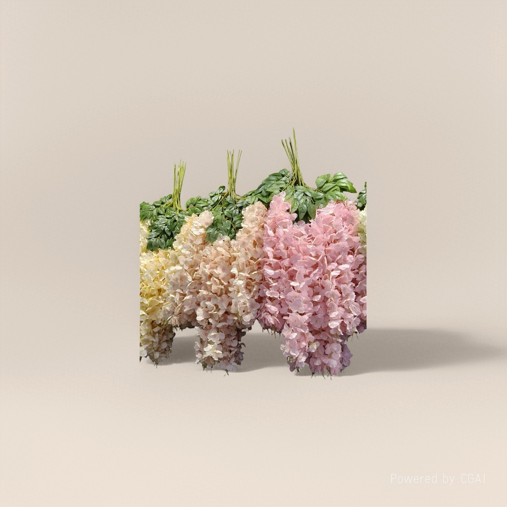 人造花塑料/仿真花/塑料花/莫奈花园仿真花/手工花材料细节图