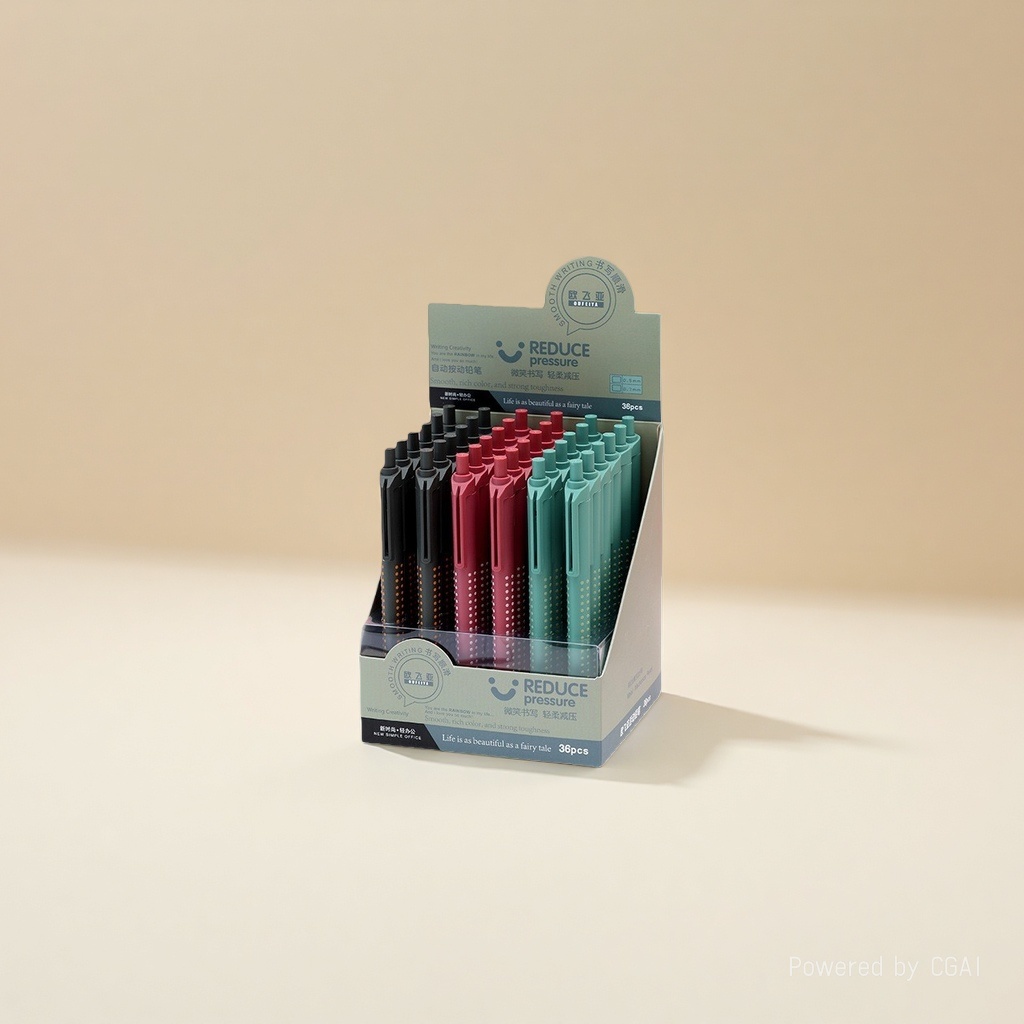 Oufeiya Stationery simple color mechanical pencil 0.5/0.7mm office activity pencil