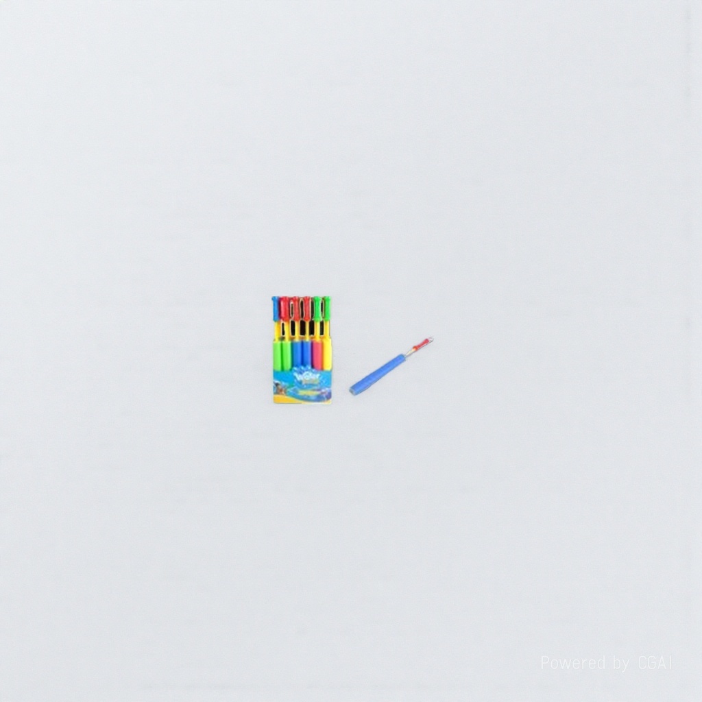 Baitong Rotating Color Crayon Children's Drawing Set 12 colors including Bubble Stamp Pens