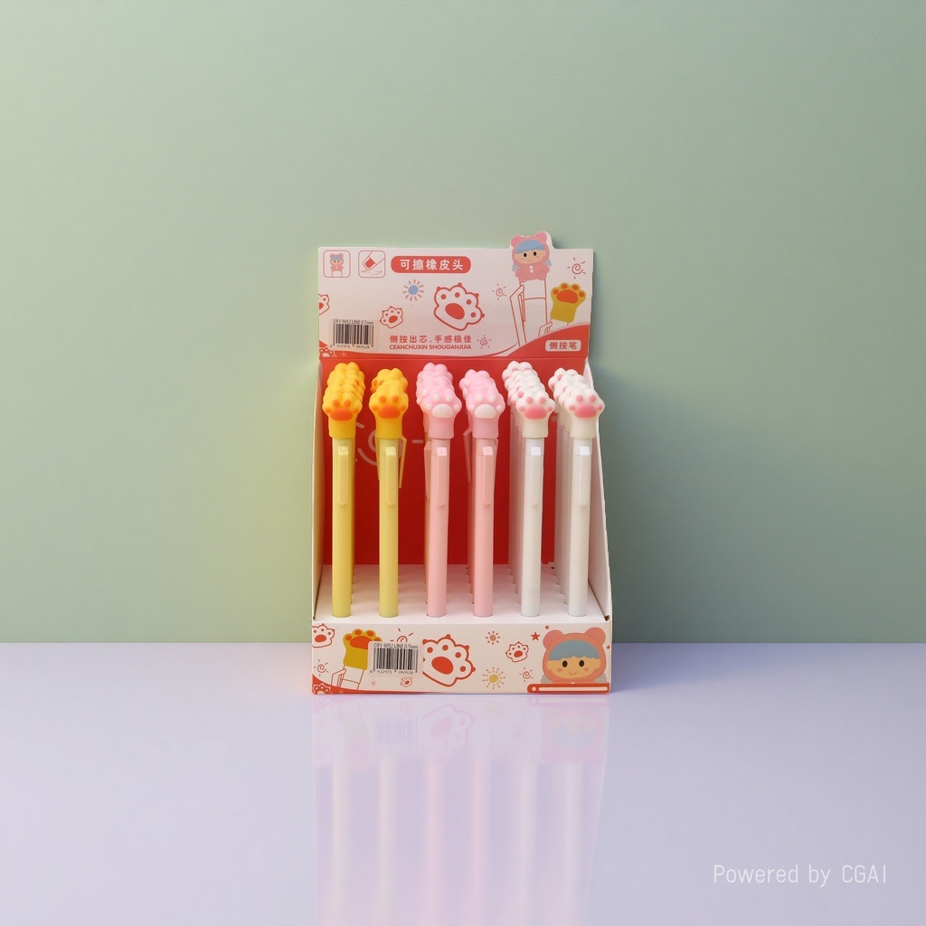 Oufeiya Stationery Cat Paw mechanical Pencil 0.5/0.7mm Primary School student activity pencil Specification image