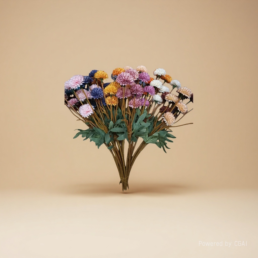 人造花塑料/仿真花/塑料花/莫奈花园仿真花/手工花材料产品图