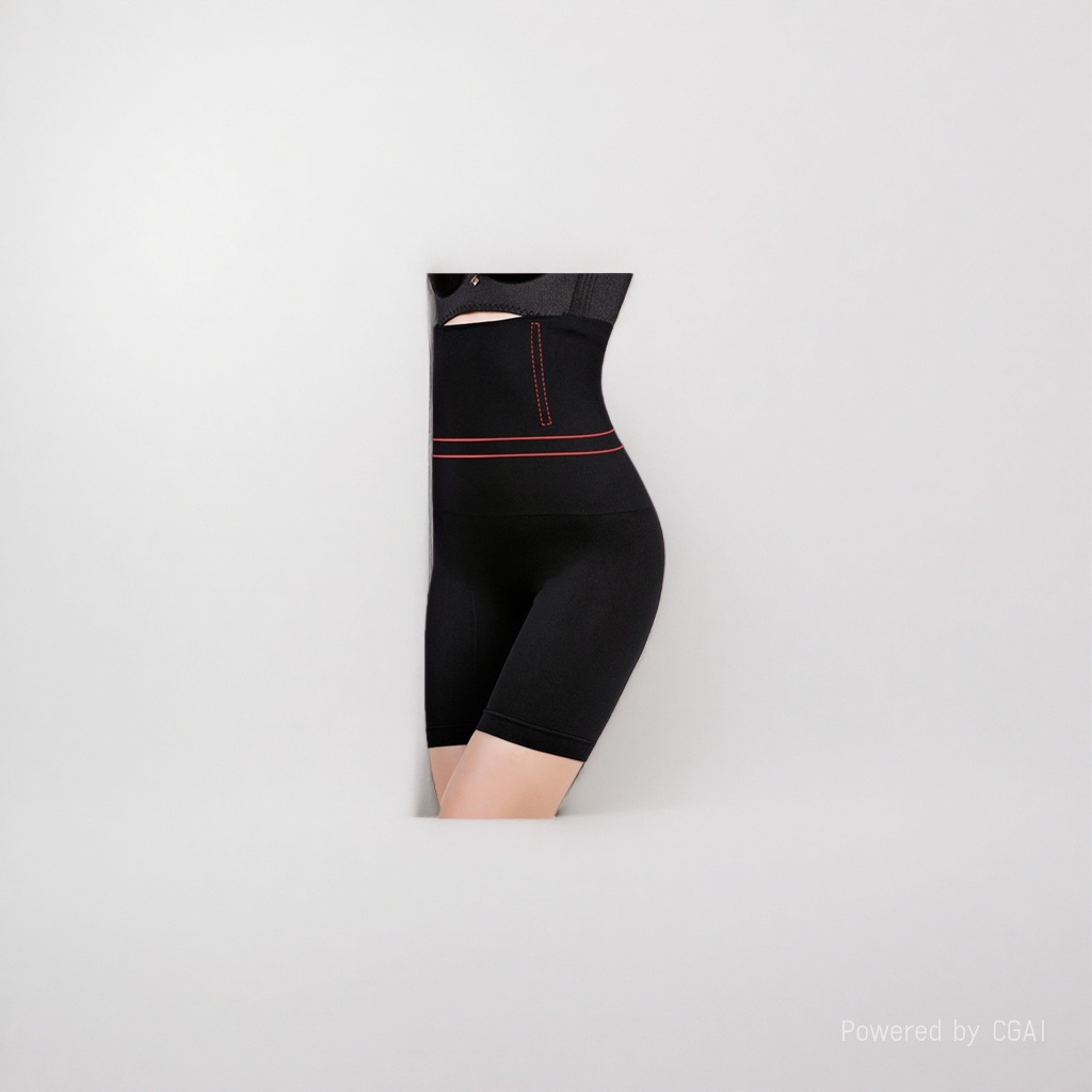 High-elastic shaping pants, women's high-waisted hip pants, summer yoga wear, plastic necklaces details Picture