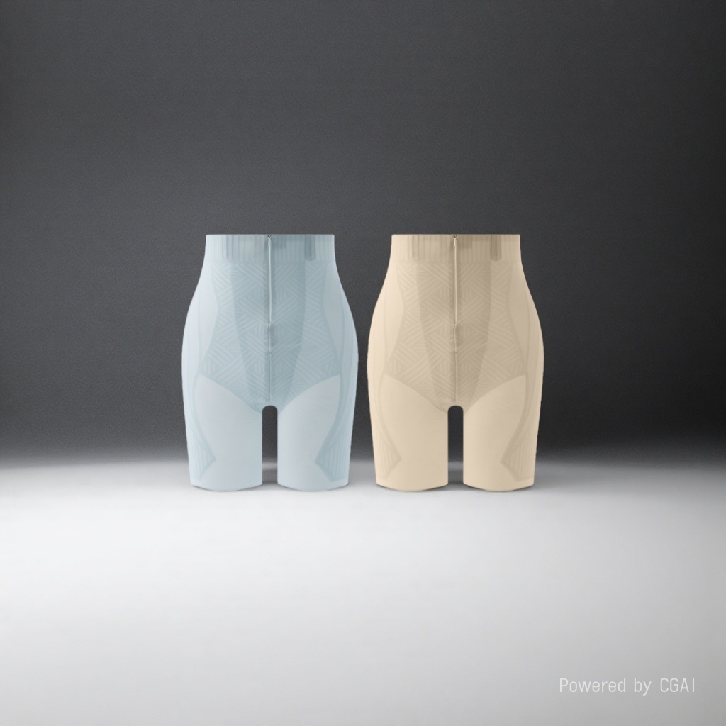 Azul cintura alta shaper shorts mujeres euro pantalones de cadera verano ropa de yoga color de piel shaper pantalones details Picture