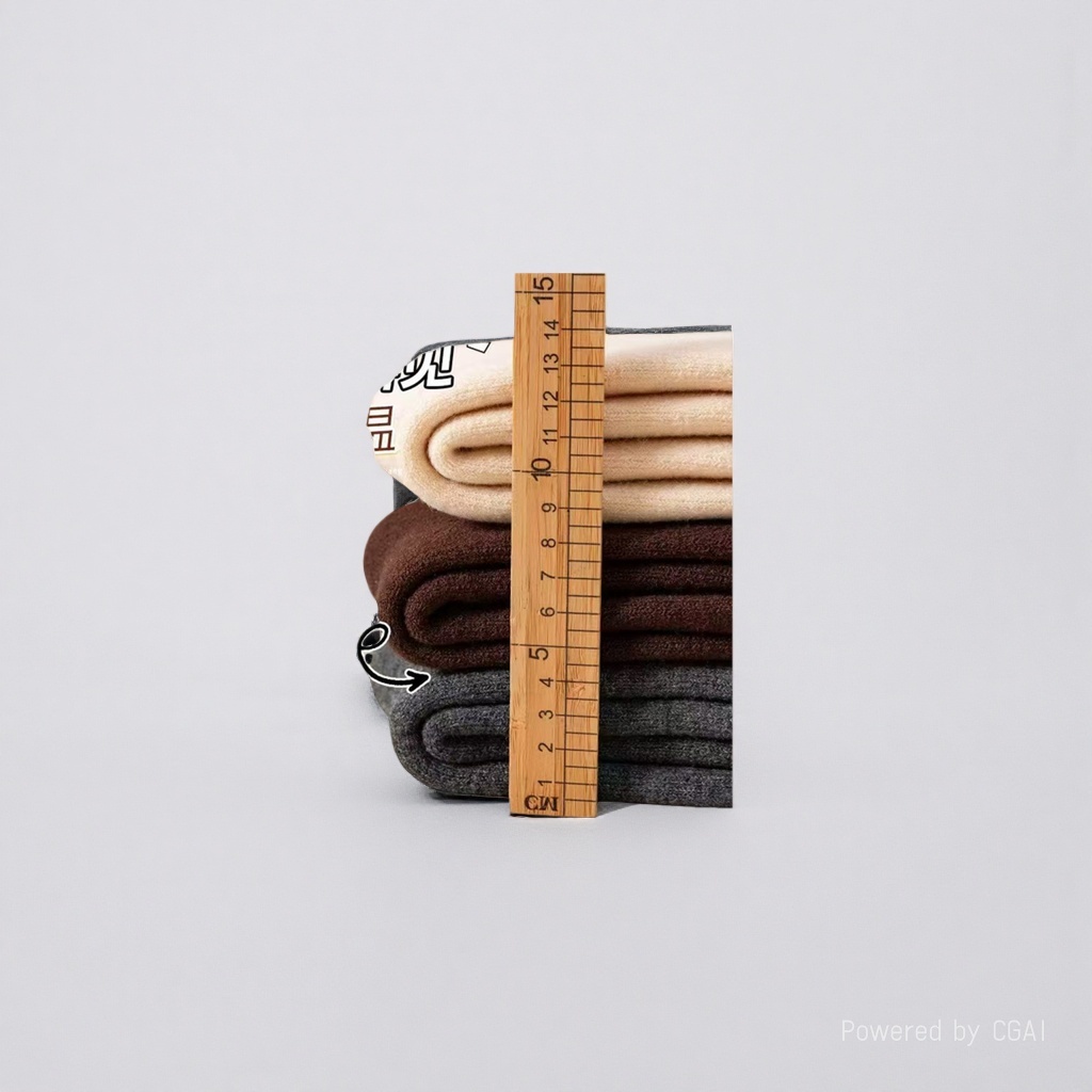 Calcetines para mascotas grosor visible almacenamiento de calor bloqueo caliente lana 27.7% regla de madera Specification image