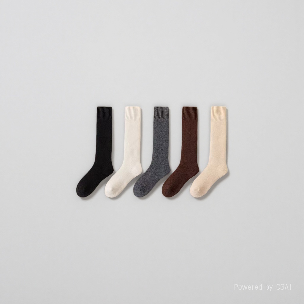 جوارب سميكة من الصوف سميكة من الصوف، مثل الجوارب المصنوعة من الصوف، من الصوف الملونة Specification image
