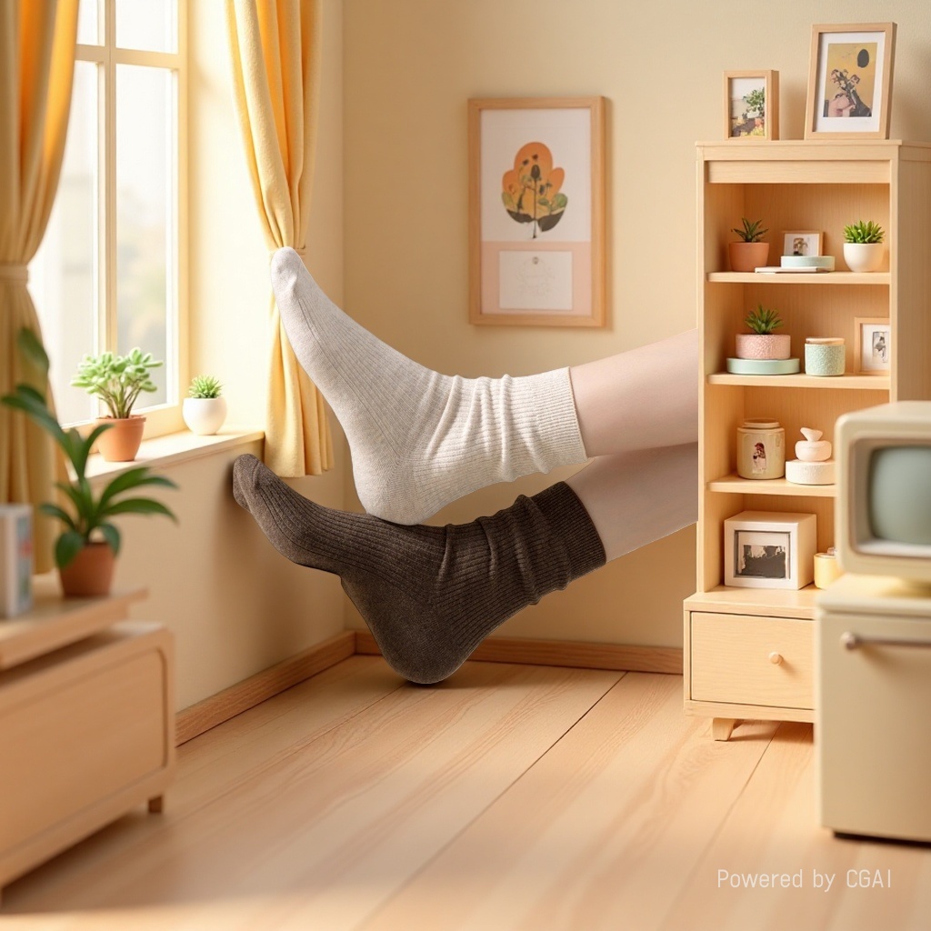 "Pile Pile Socks for Women in spring and summer, icy cold Pile Pile socks, straight Maillard boneless seam socks. Specification image