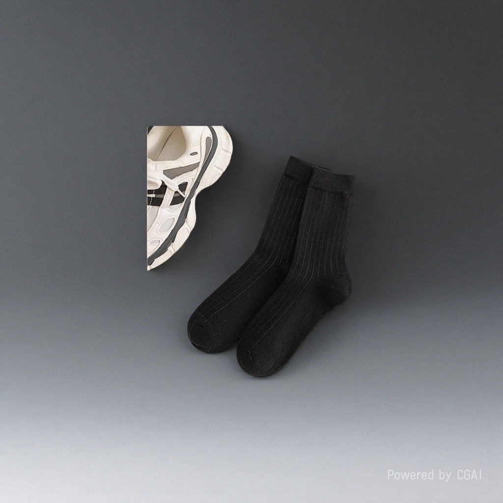 Black striped socks, other socks, unisex pure cotton mid-calf socks Application Scenario