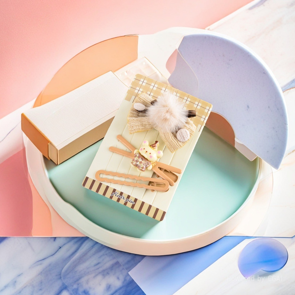 Cute style hair clip set, grab clip, shark clip, hair clip, duckbill clip Application Scenario