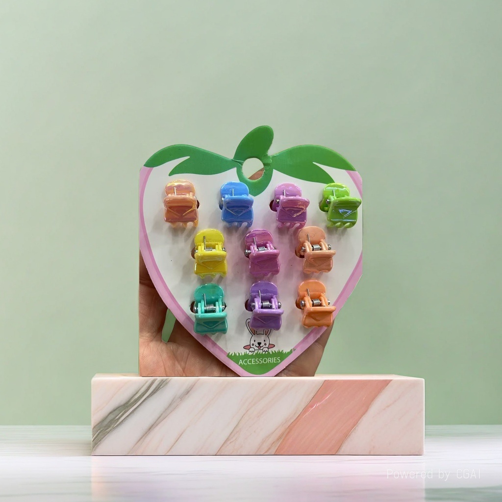 Colorful hair clip set, grab clip, shark clip, hair clip, duckbill clip, multi-functional fashionable hair accessory details Picture