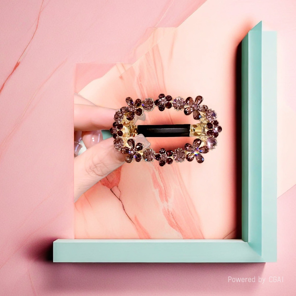 A variety of decorative hairpins are available, including shark clips, duckbill clips, and grab clips