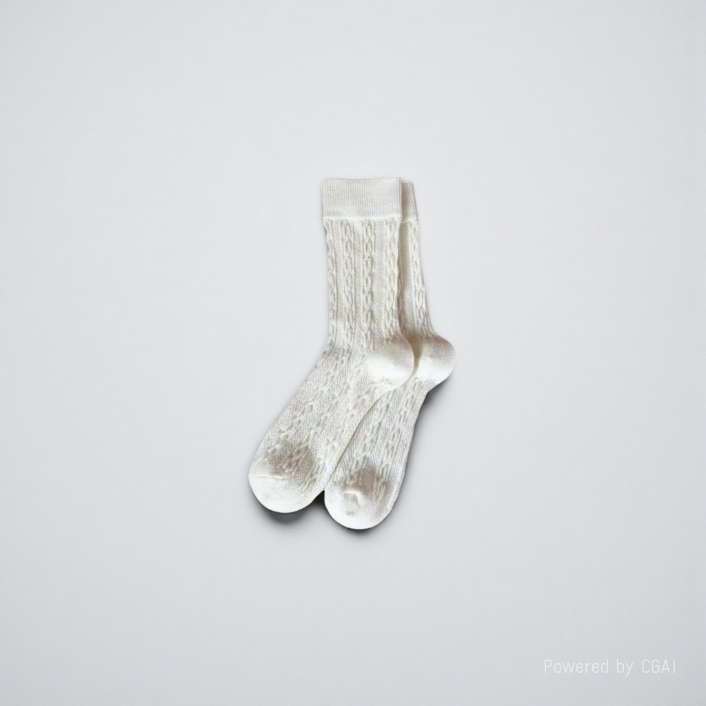 Bingbing Dui Dui Women's Spring and Summer white knitted socks Specification image
