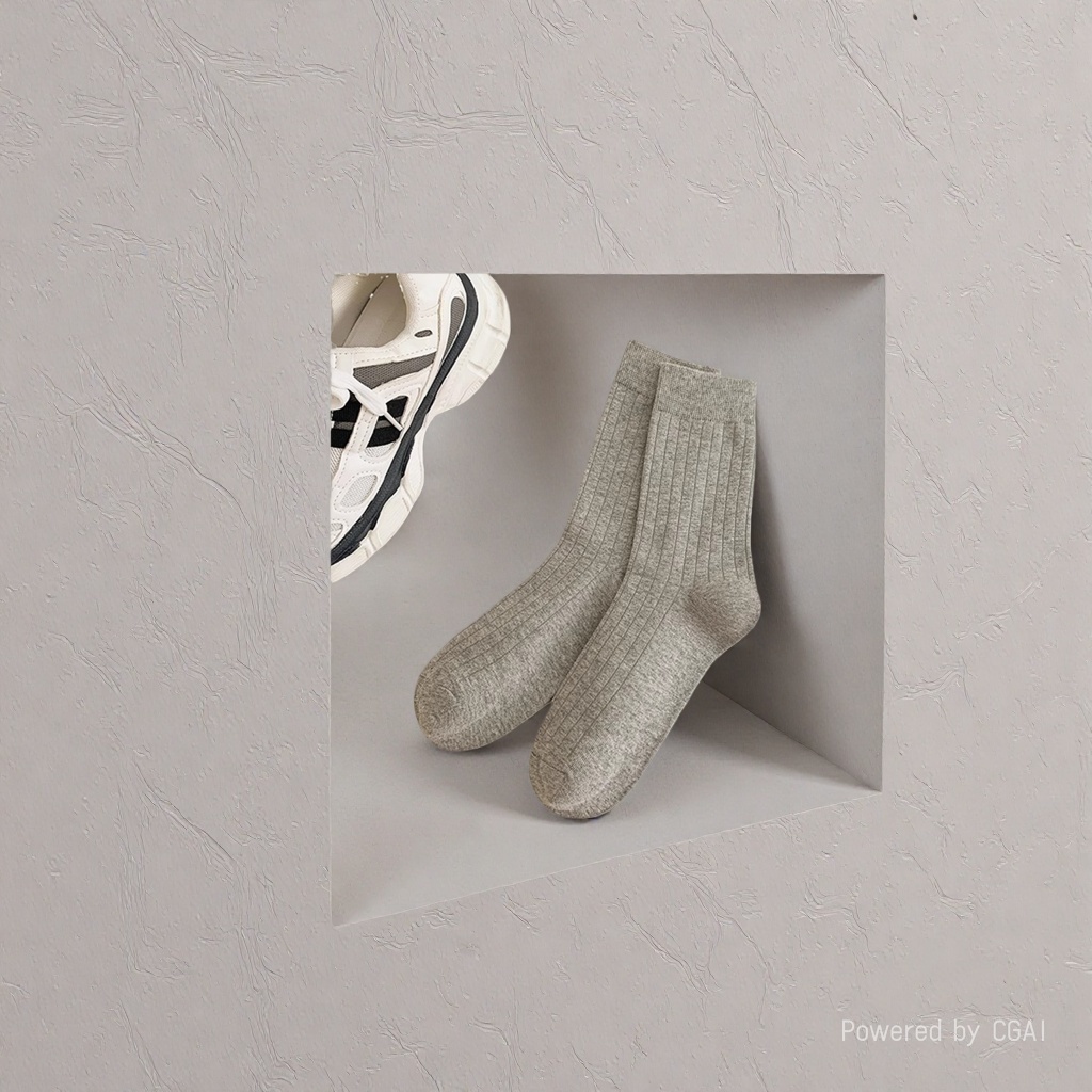 Bingbing Dui Dui socks for women's spring and summer: Grey striped breathable and ice-like dui dui socks Application Scenario