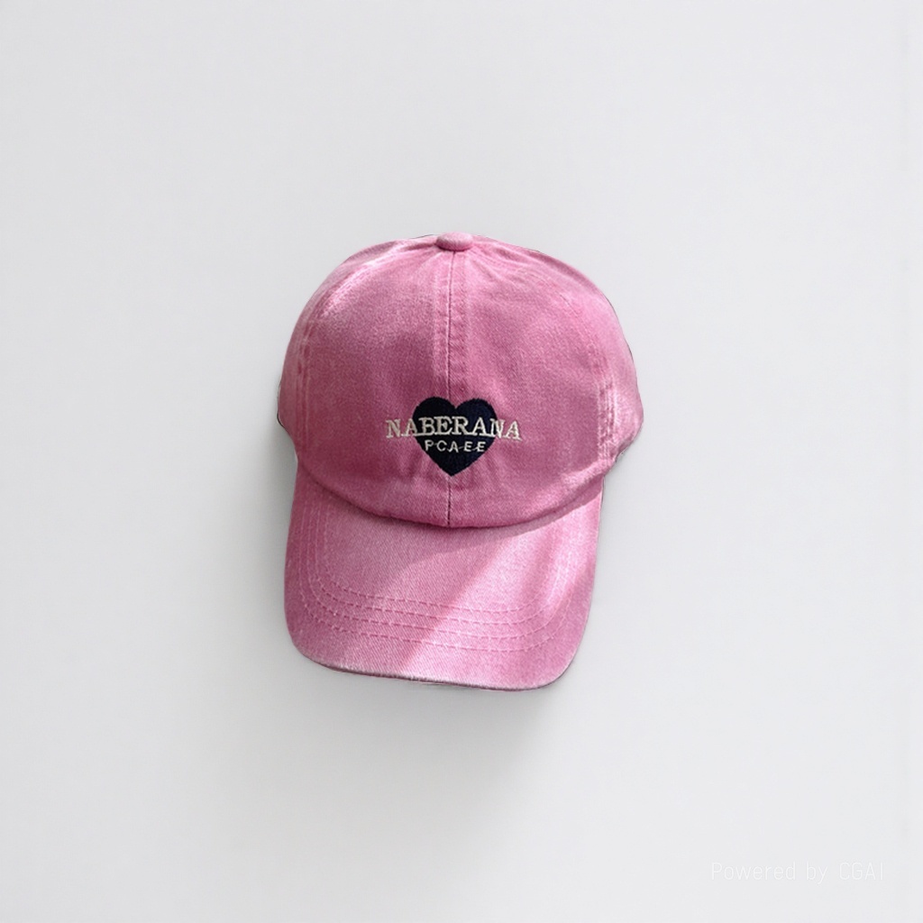 Pink adult sun protection baseball cap, sunshade fisherman's cap details Picture