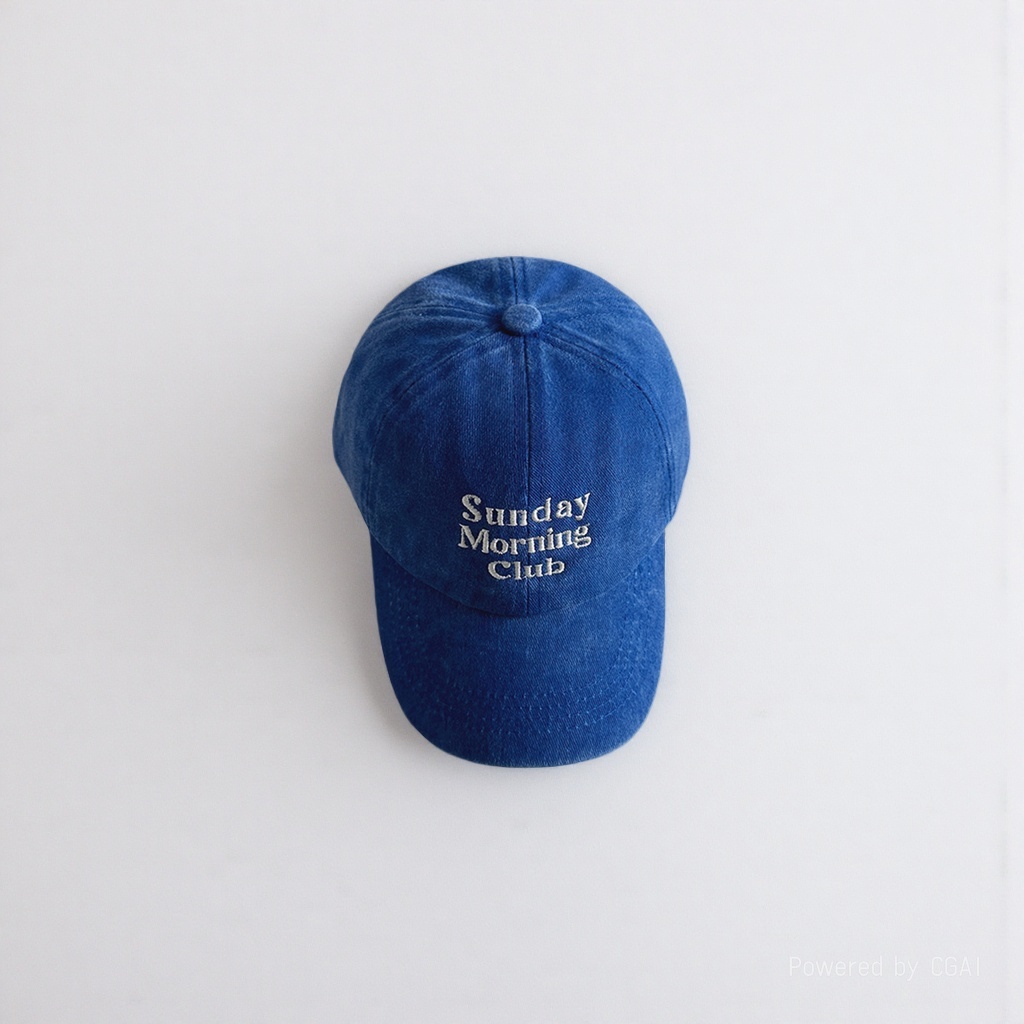 Adult blue baseball cap, sunshade and sun protection fisherman's cap Specification image