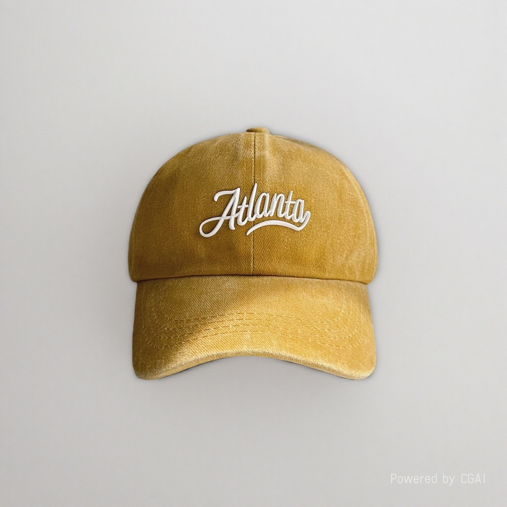 Pink Atlanta embroidered adult baseball cap sun protection fisherman's cap 162750958 Specification image