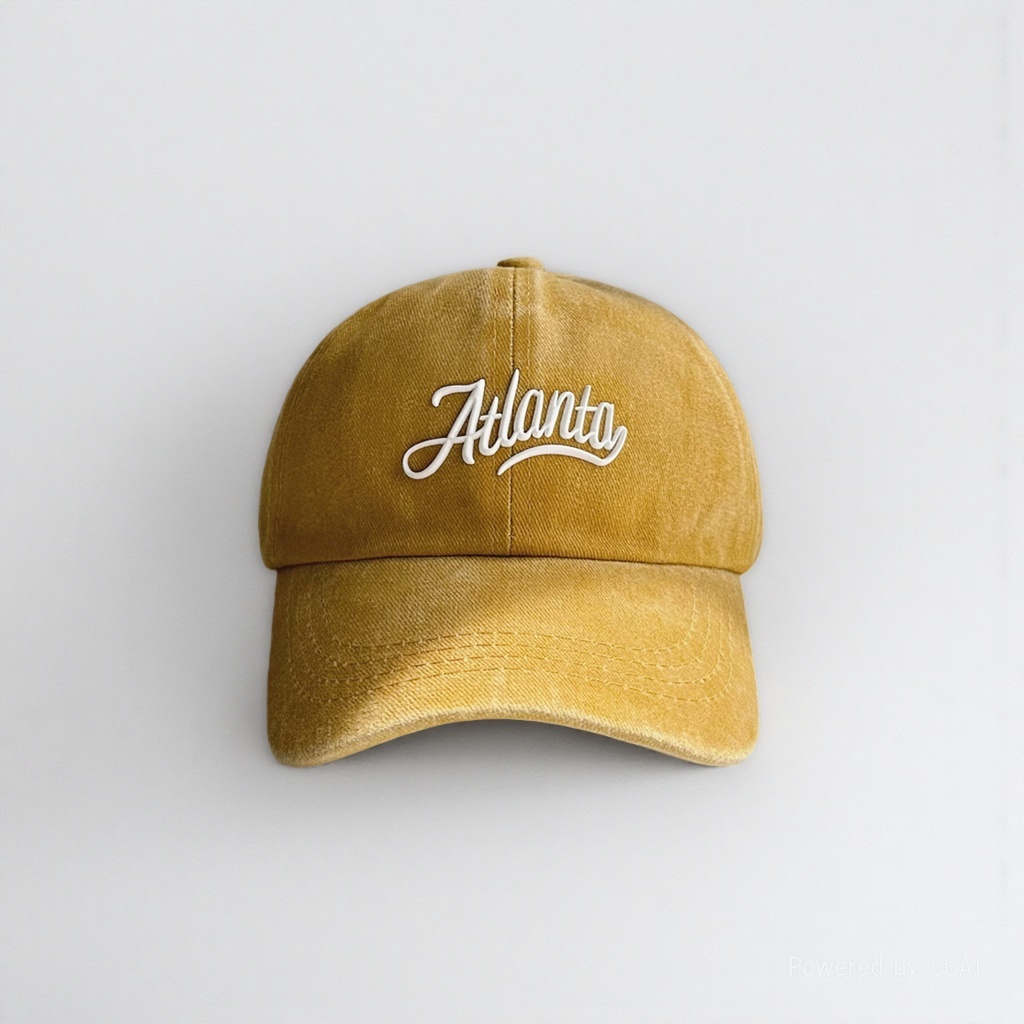 Pink Atlanta embroidered adult baseball cap sun protection fisherman's cap 162750958