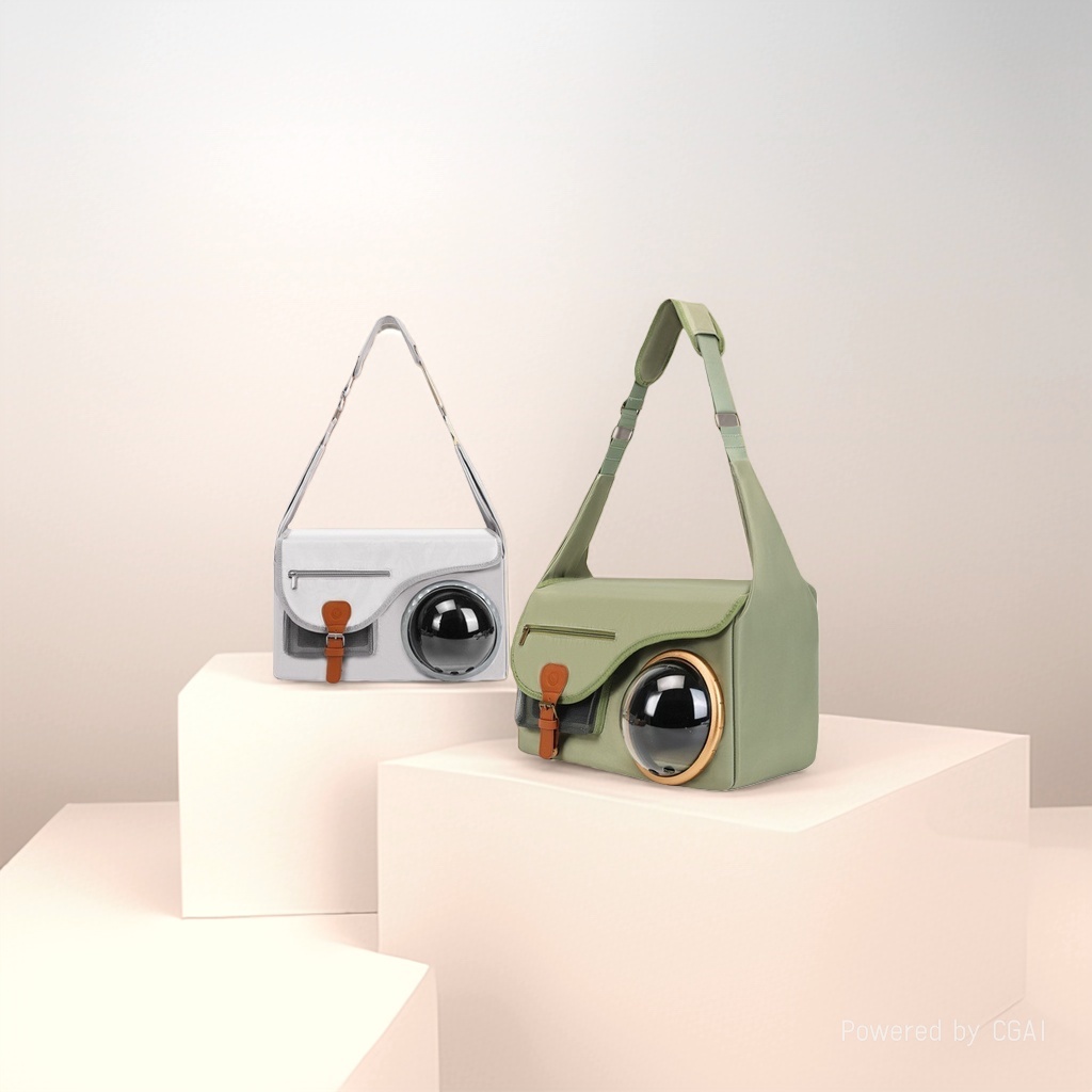 Large-capacity postman cat bag, portable and breathable for going out, British-style Amazon pet backpack Specification image