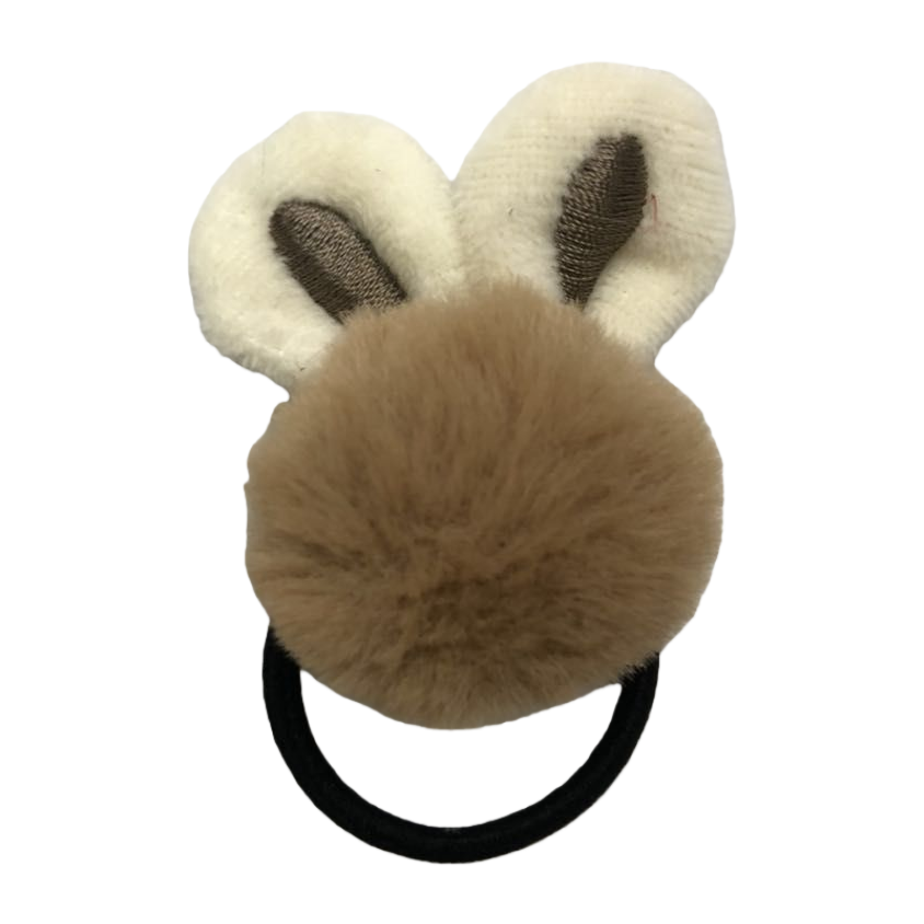 Plush rabbit ears, large intestine hair band and hair accessory, sweet and cute hair rope accessory Item Picture