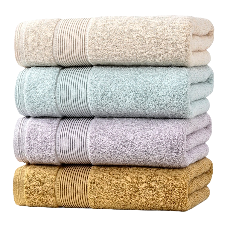 All-cotton thickened children's bath towel 50*100cm, combed soft and absorbent pure cotton household body towel