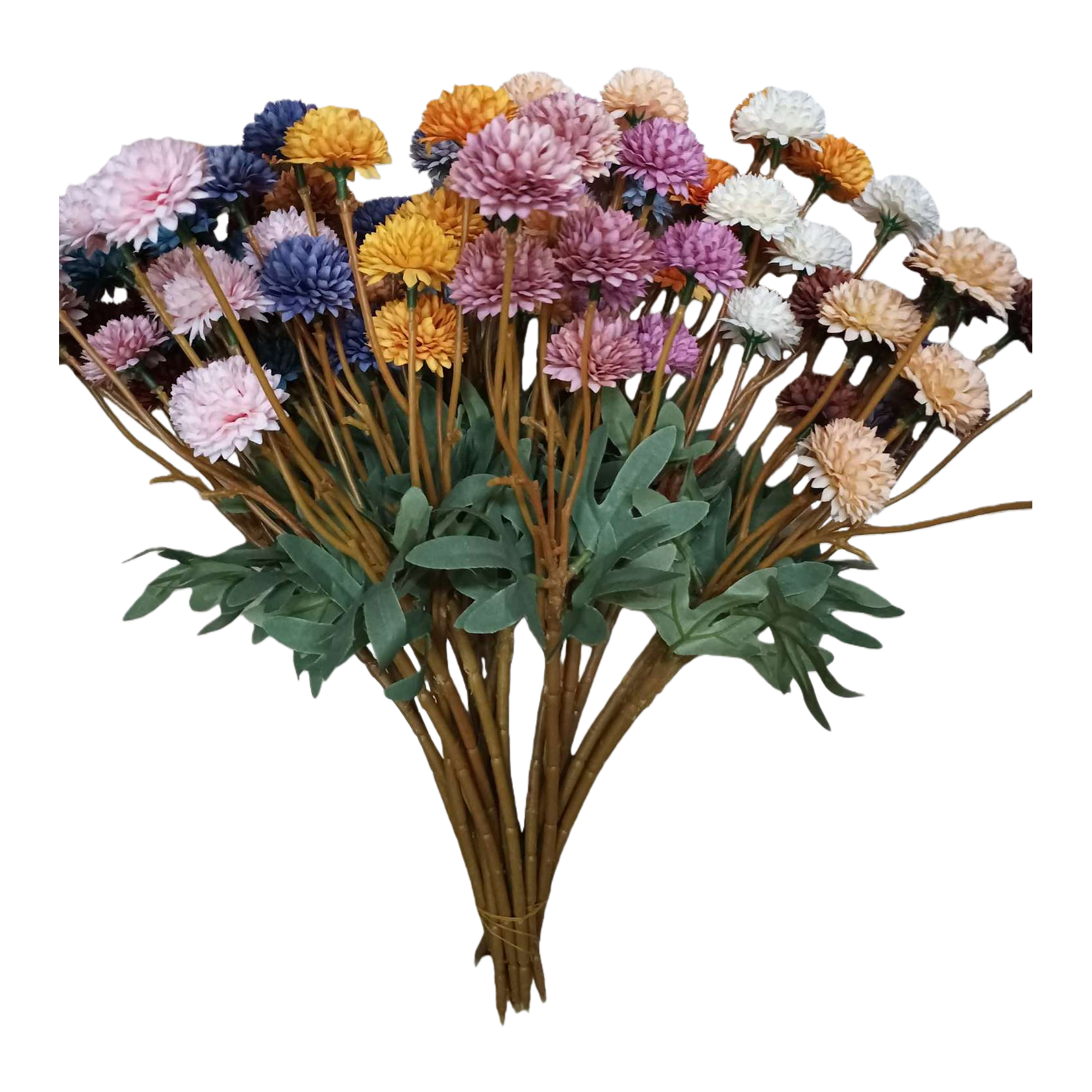 人造花塑料/仿真花/塑料花/莫奈花园仿真花/手工花材料白底实物图