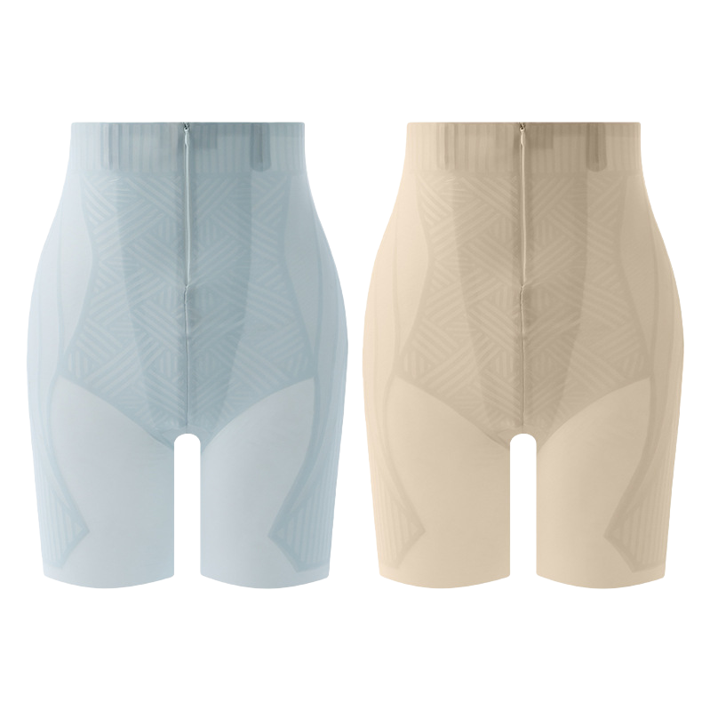 Azul cintura alta shaper shorts mujeres euro pantalones de cadera verano ropa de yoga color de piel shaper pantalones Item Picture