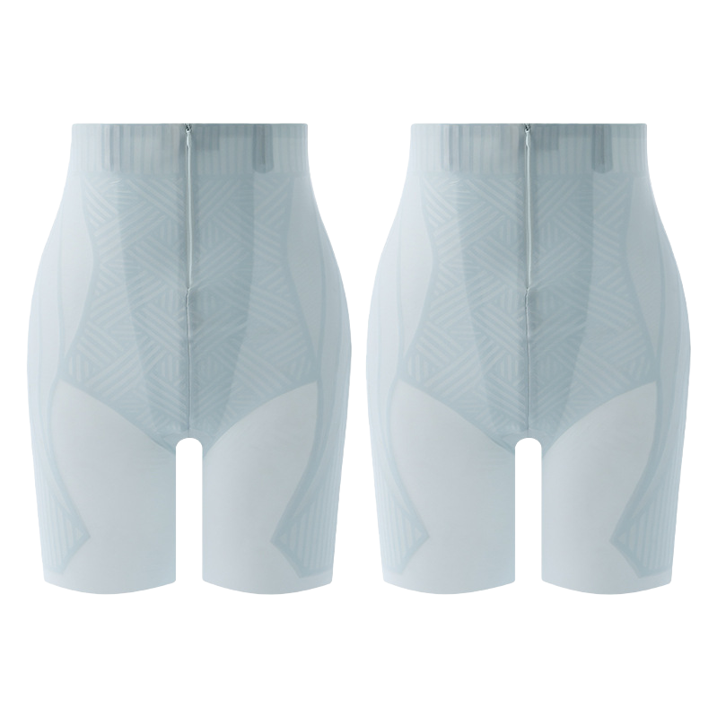 Blue high-waisted shaping pants, women's European and American style summer hip pants, yoga wear Item Picture
