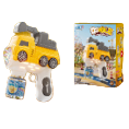 Lego track electric vehicle, toy train, magnetic track car, engineering vehicle, electric track car