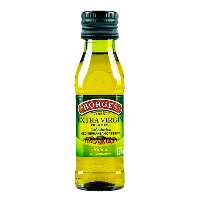 Borges伯爵橄榄油西班牙特级初榨食用油125ml250/500ml原瓶装进口白底实物图