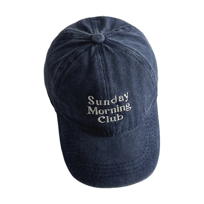 Dark blue adult sun protection baseball cap, sun protection fisherman cap, summer sun protection cap Item Picture