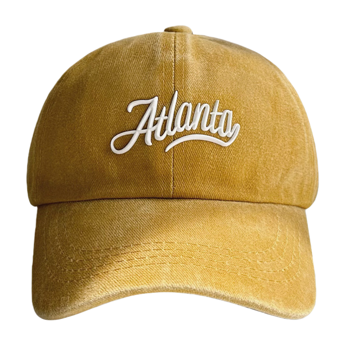 Pink Atlanta embroidered adult baseball cap sun protection fisherman's cap 162750958 Item Picture