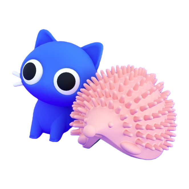 Innovative pet supplies and toys: Hedgehog cat scratcher, tickling wonder, comb, massage, corner brush, and fur rubbing Item Picture