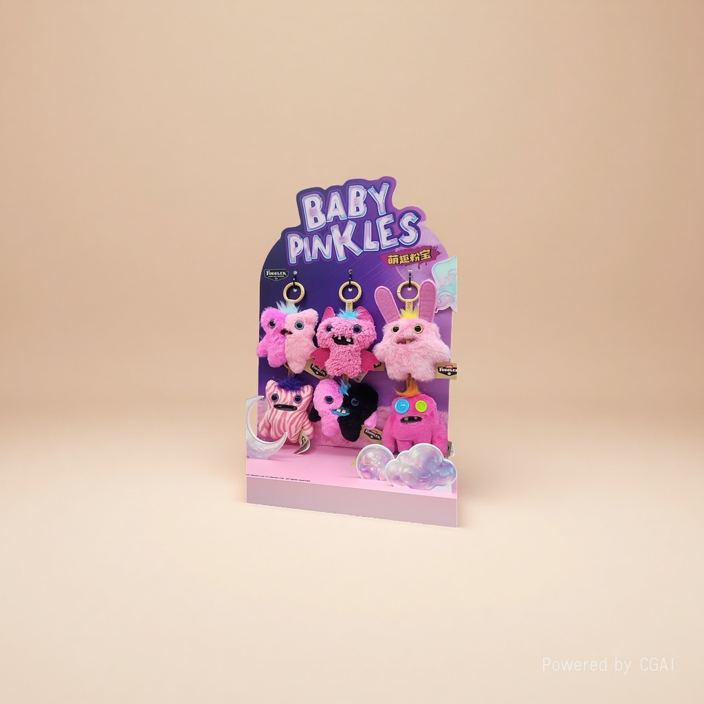 Baby Pinkles series Mascot plush toys in pink Application Scenario