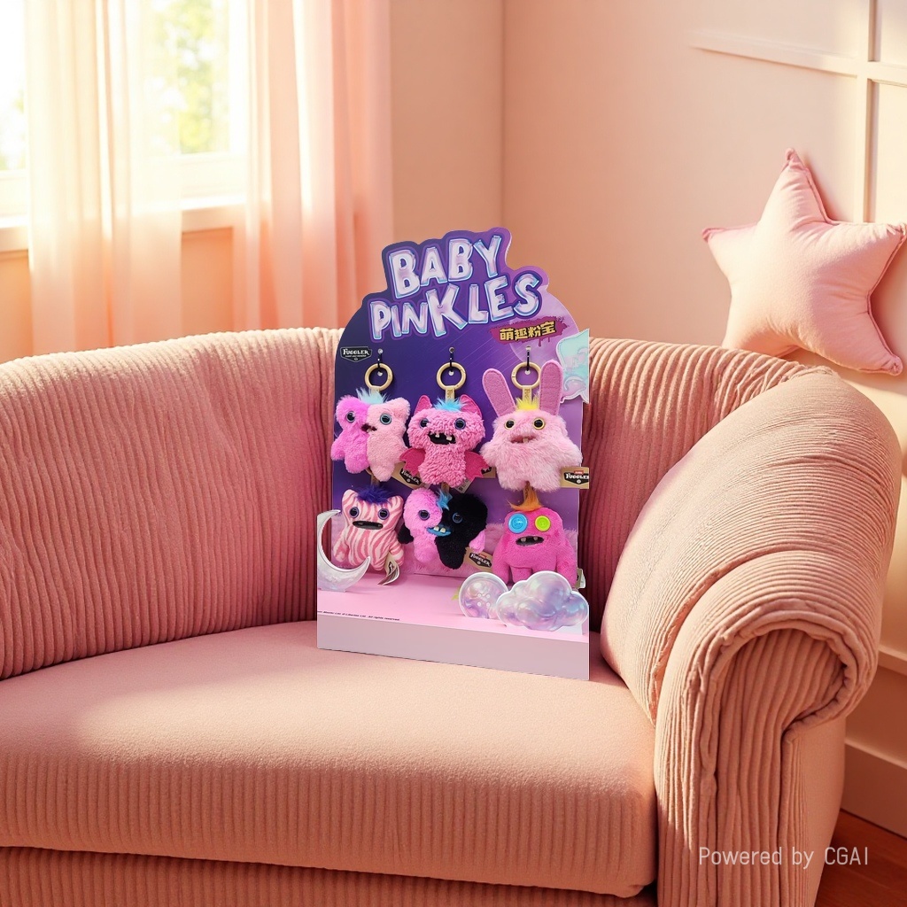 Baby Pinkles series Mascot plush toys in pink details Picture