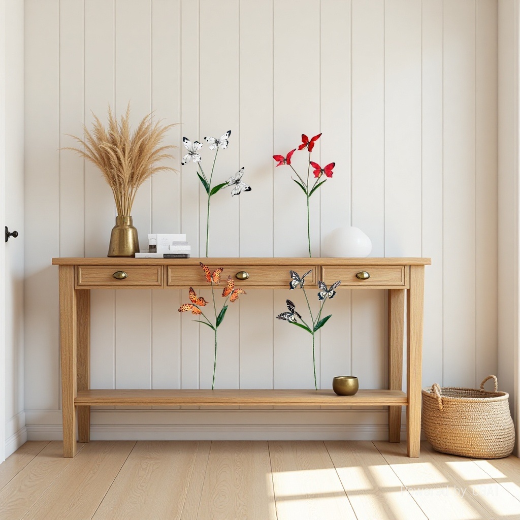 Butterfly flower branch simulation plastic flower 085847735 Specification image