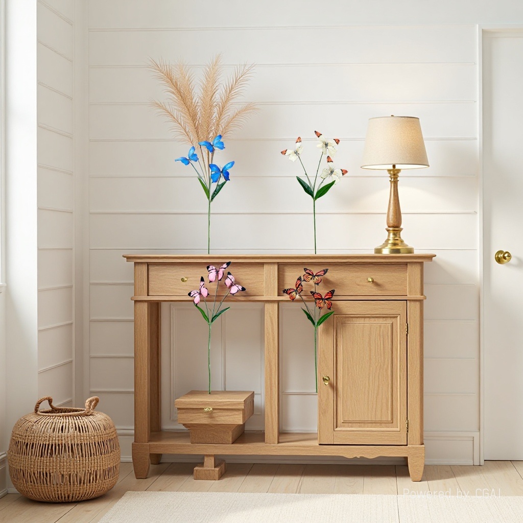 Butterfly flower branch simulation plastic flower 085847735 details Picture