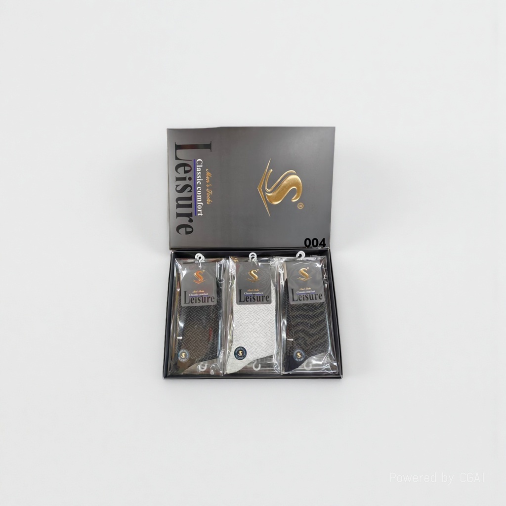 Leisure Men's Casual Cotton Socks three-pair set Gift box, long and trendy sports casual socks for both men and women Specification image